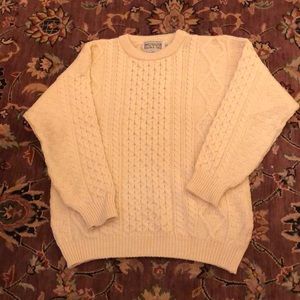 Aran Sweater Market Ireland Fisherman’s Sweater size L